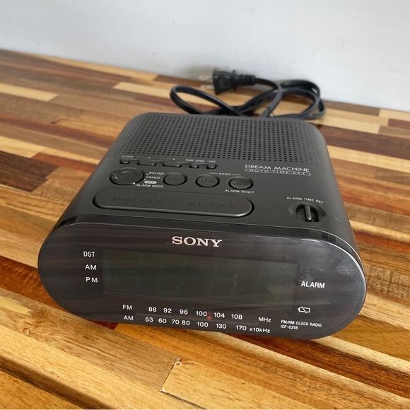 Other Sony Dream Machine Digital Alarm Clock Am Fm Radio Black Model
